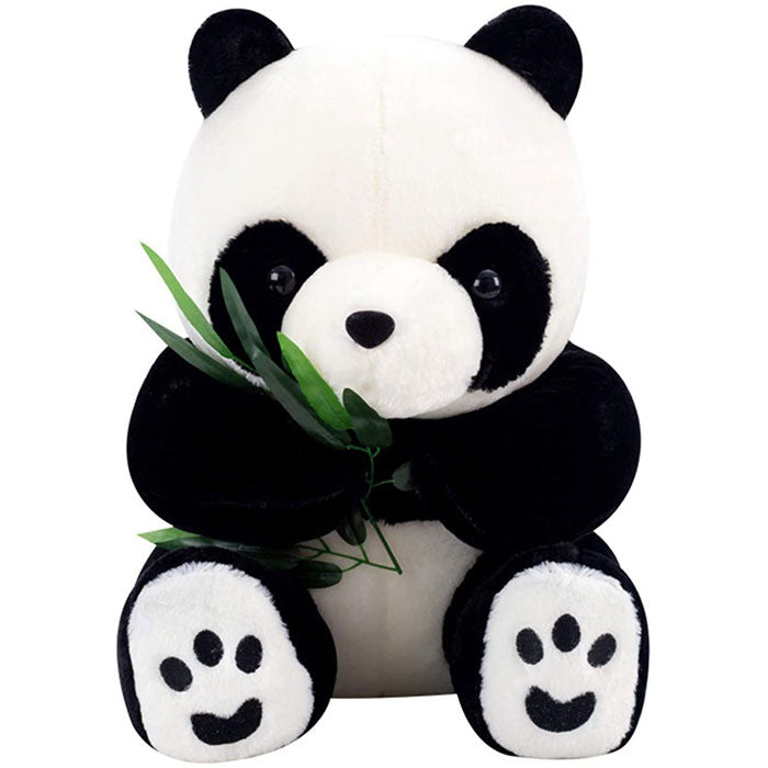 Vivid Funny Panda with Bamboo Leaves Plush Toy | Birthday Gift Soft Cartoon Stuffed Animals -75cm
