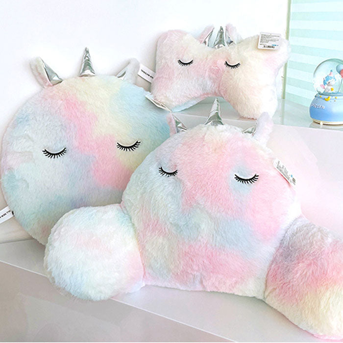 Tie-dye PP Foam Unicorn Waist Pillow (Colorful)