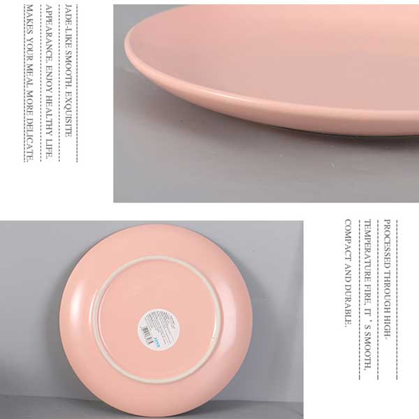 8-Inch Plate (Pinkish Orange)