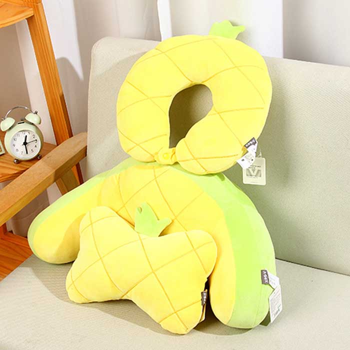 Fruit Series PP Foam Pineapple Waist Pillow (Yellow)