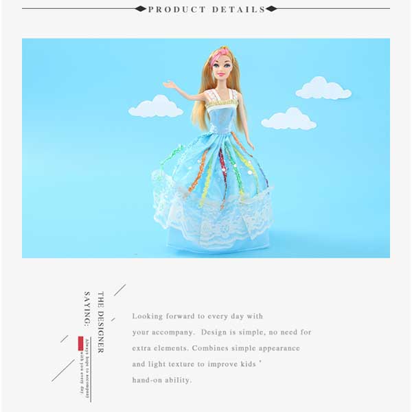 Princess doll in blue dress (JJ9904)