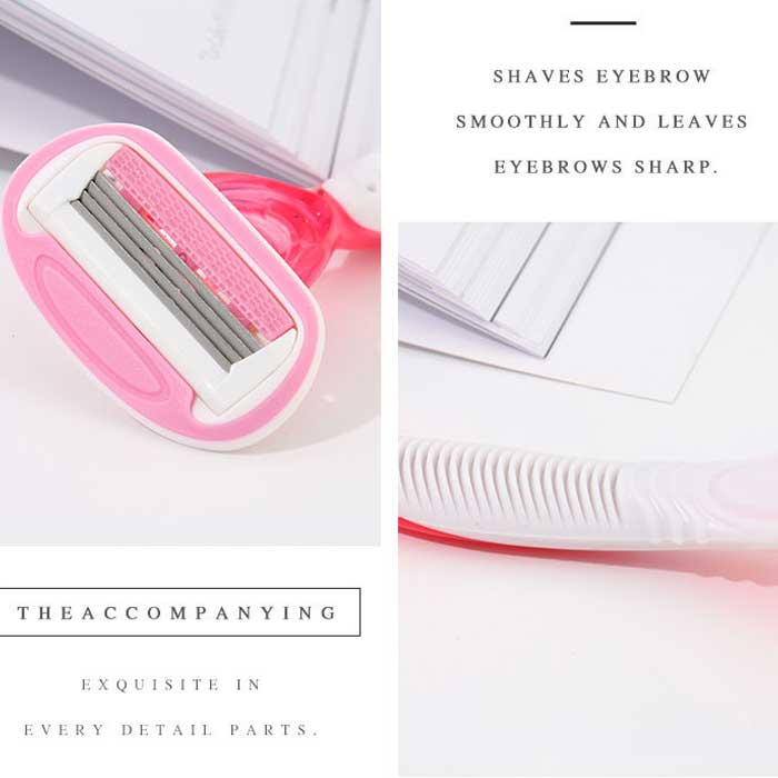 Disposable Razor For Women (KL-X409L red) Shaves Eyebrow Smoothly With Quality Material 