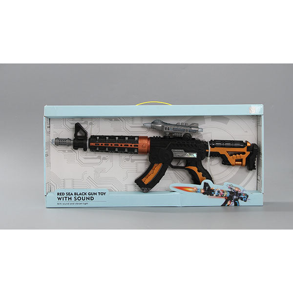 Red Sea Black Gun Toy With Sound