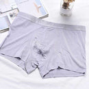 Men's net coloring flat foot underwear (L)