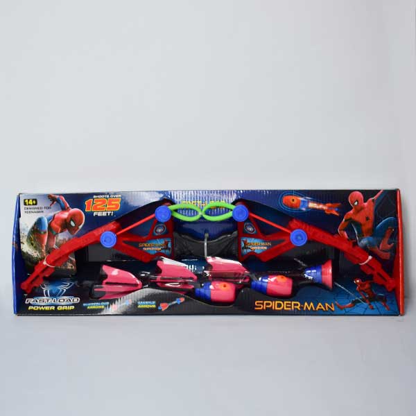 Spiderman Archery Set | Bow Arrow Toy Set with  Suction Cup Arrows | Boys Girls Indoor and Outdoor Game