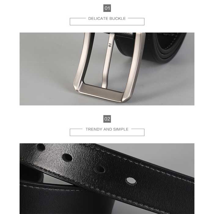 Retro leather men's belt (mixed color)