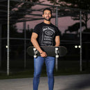 Black 31 inch Professional Skateboard With Grip Tape