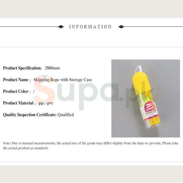 Skipping Rope with Storage Case (Online Stationery)