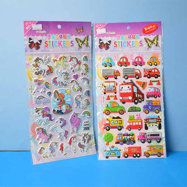 ABCs and Animals, Unicorn And Bus Stickers For Kids. ( Price For 1 Piece)