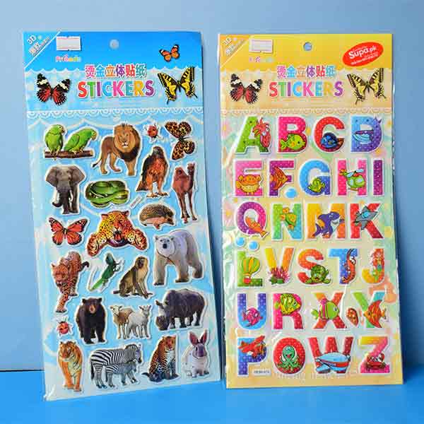 ABCs and Animals, Unicorn And Bus Stickers For Kids. ( Price For 1 Piece)
