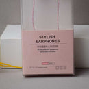 Fashion universal half-in-ear headphones - rose gold
