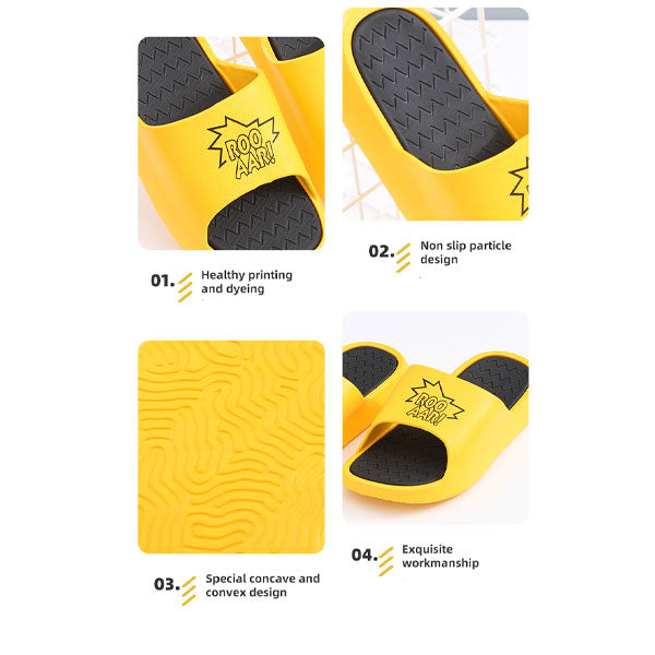 Trendy Contrast color Slippers for Man ?Yellow??40-41?