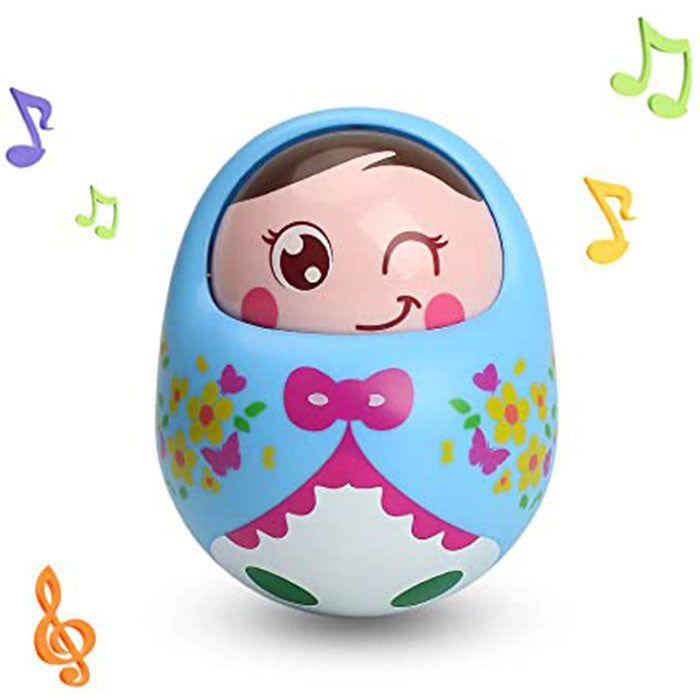 Tumbler Doll Sweet Bell Music Roly-poly Learning Educational Toys Xmas Gifts