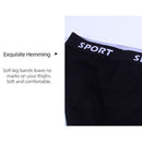 Sports Solid Color Briefs for Men (Black)(M)