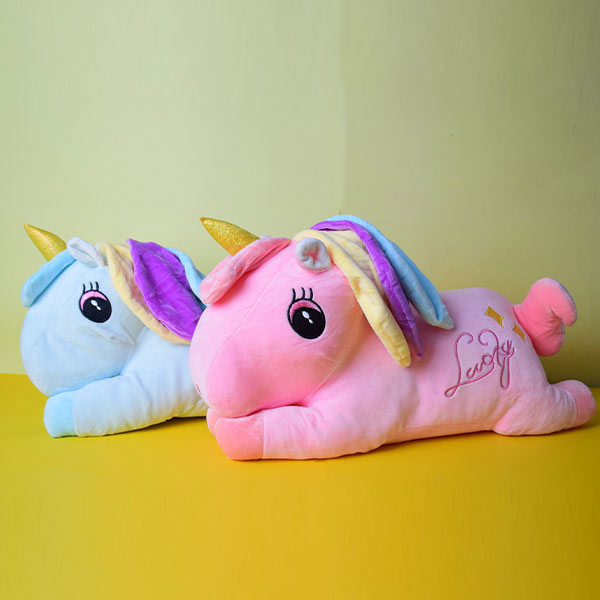 Unicorn Plush Doll Cute Filled With Blanket | Baby Sleeping Pillow Children Bedroom Decoration Toy