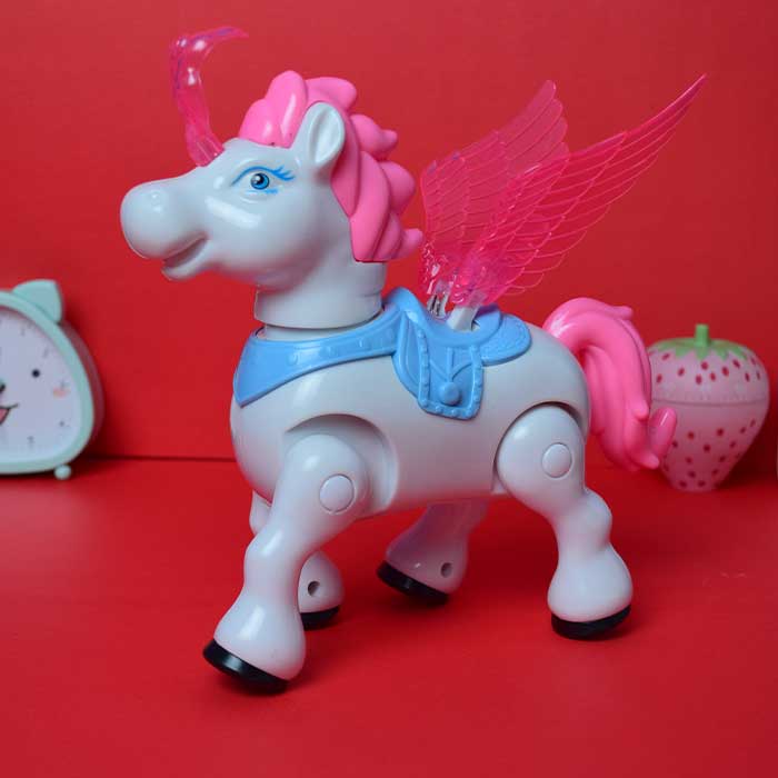 Full Function Spread Wings Dancing Pegasus Toy Animal | Lights and Music