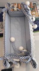 Cotton Fabric Rectangular Cookie Basket