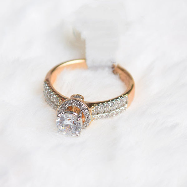  Hidden Halo Solitaire Diamond Ring (Size 18)