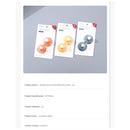 Simple Round Self-Adhesive Hook 2ct (Price For 1 Set)