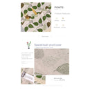 Leaf Pattern Dust-Proof Top Cover for Refrigerator/Washing Machine (Green)