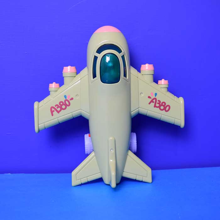Fun Model Children's Toy Airplane Music Kid Toy Plane-With Lights (Multi Colour)