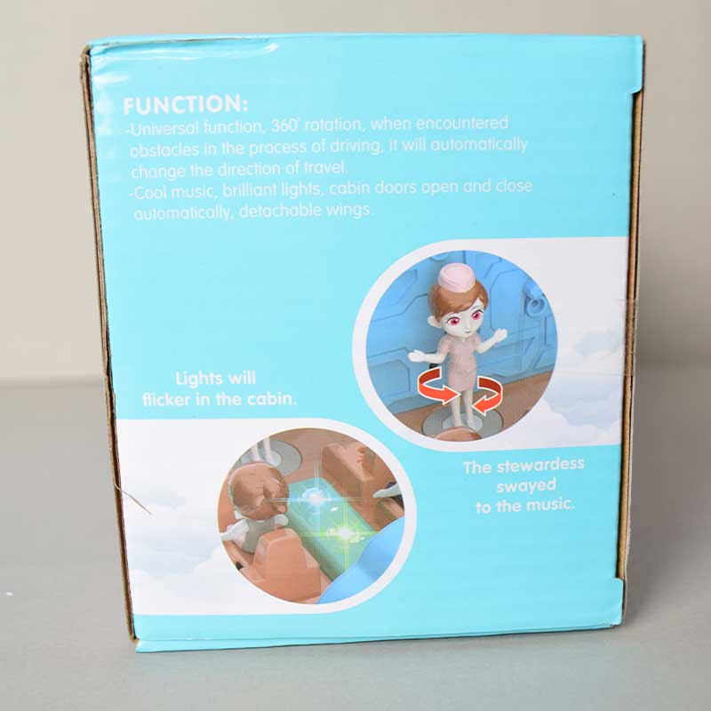 Cute Passenger Aircraft Simulation Model |Music Light Electric Toy Airplane