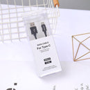 Nylon Braided 2M Type-C Sync Charging Cable (Gold