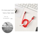 Cloth Braided Data Charging Cable for Android(Red)