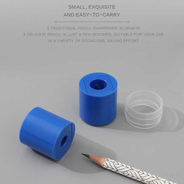 Dual-Hole Cylindrical Pencil Sharpener