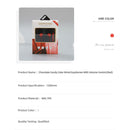 Chocolate Candy Color Wired Earphones With Volume Control (Red)