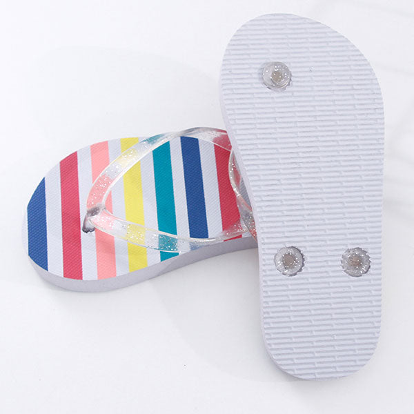 Coloured Stripes Flip Flop Sandals for Children