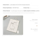 Lovely Alpaca Over the Door Hanging Organizer