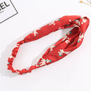Red Trendy Interlock Headwrap