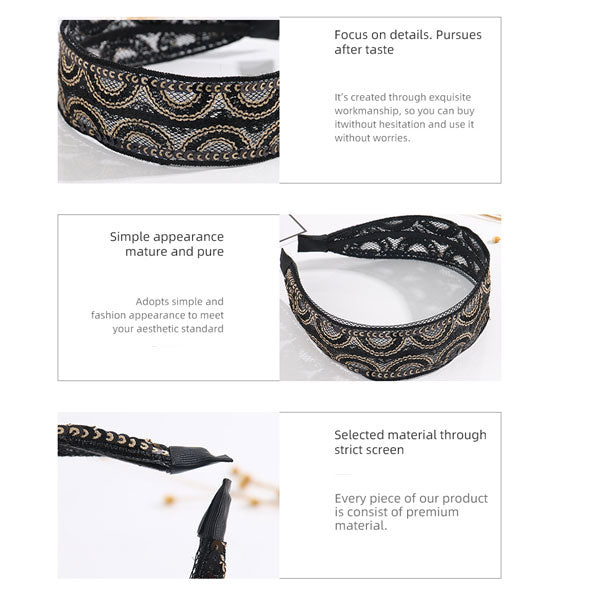 Sequines Lace Headbands