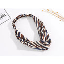 Stylish Zebra Stripes Interlock Headwrap