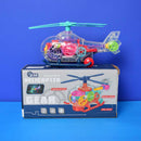 Electric Universal Transparent Mechanical Gear Helicopter Toy