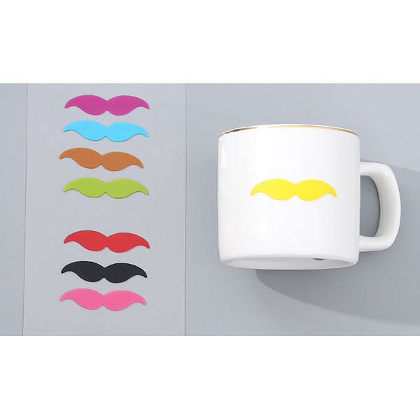 Mustache Silicone Drink Markers (8 Pcs)