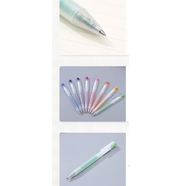 Retractable 0.5mm gel pen with colored ink (Price For 1 Piece)
