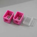 vDual-Hole Rectangular Pencil Sharpener