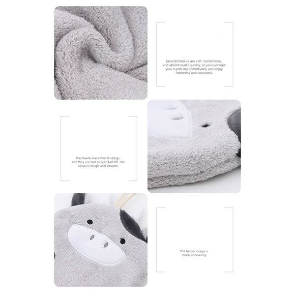 Flat Cow Absorbent Hand Towel For One Piece